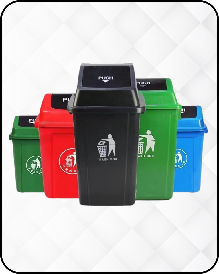 PUSH SWING TRASH BIN