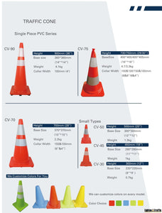 RUBBER TRAFFIC CONES